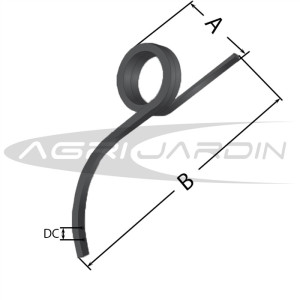 DOUBLE COIL TINE 20x20MM