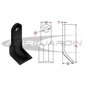 FLAIL MOWER BLADE M-52