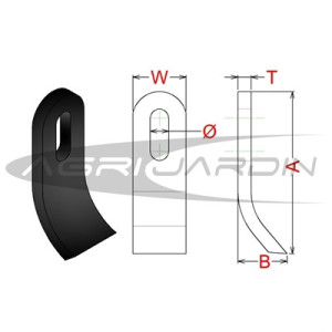 FLAIL MOWER BLADE M-41