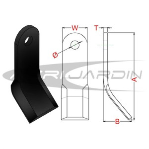 FLAIL MOWER BLADE M-46