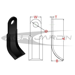 FLAIL MOWER BLADE M-37