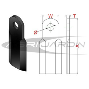 FLAIL MOWER BLADE M-29