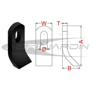 FLAIL MOWER BLADE M-36