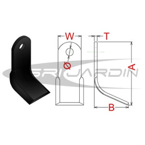 FLAIL MOWER BLADE M-42