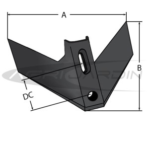 ONE PIECE CULTIVATOR WING 275MM