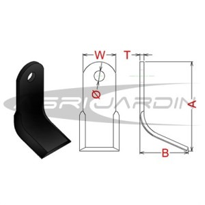 FLAIL MOWER BLADE M-43