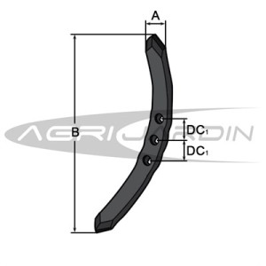 CULTIVATOR POINT CHISEL 400X60MM