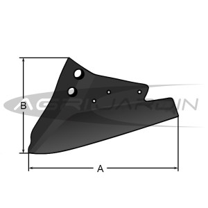 CULTIVATOR REVERSIBLE POINT FOR MOULDBOARD