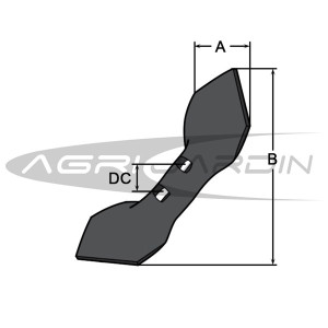 CULTIVATOR REVERSIBLE POINT 237X50MM