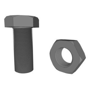 SCREW AND NUT FOR ROTAVATOR